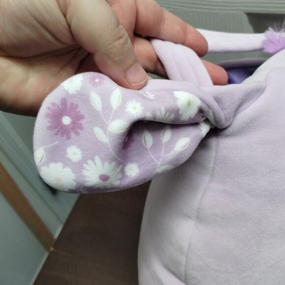 Squishmallows NWT Delzi Donkey Purple Floral Yellow Glasses Plush Easter Basket - Picture 4 of 8